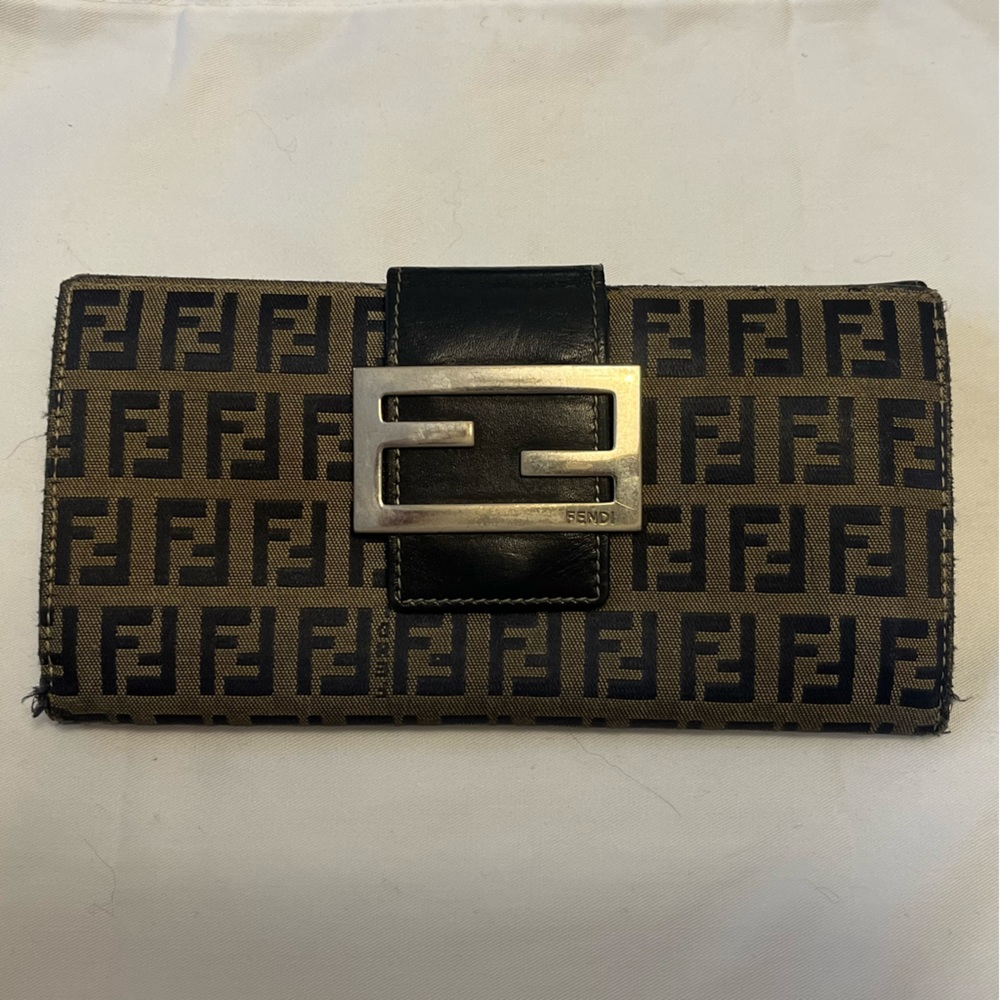 Fendi Zucchino Forever Continental Wallet